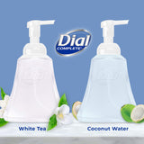 Dial Complete Antibacterial Foaming Hand Wash, Coconut Water/Soothing White Tea, 15 fl oz (Pack of 4)