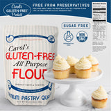 Carol's Gluten Free Flour All Purpose 1 to 1 for Bread Baking, Pizza Dough, Cookie mix, Gluten Free Snacks | a Dairy Free Mix of White Rice/Glutinous Rice Flour, Potato Starch, Tapioca Starch 5 lb bag