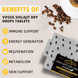 VIFSSG Shilajit Dry Drops, Shilajit Supplement, 36000 Mg Organic Shilajit Maximum Potency, Energy Booster, Gold Grade Nature Shilajit for Energy Support, 1 Pack of 60 Counts