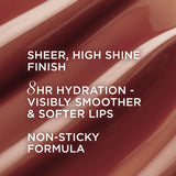 IT Cosmetics Confidence in a Serum Lip Gloss - Smoothing & Conditioning - 8HR Hydration with Hyaluronic Acid, Ceramide, Vitamin E - High Shine & Sheer Finish, Self-Worth (Soft Pink Beige)