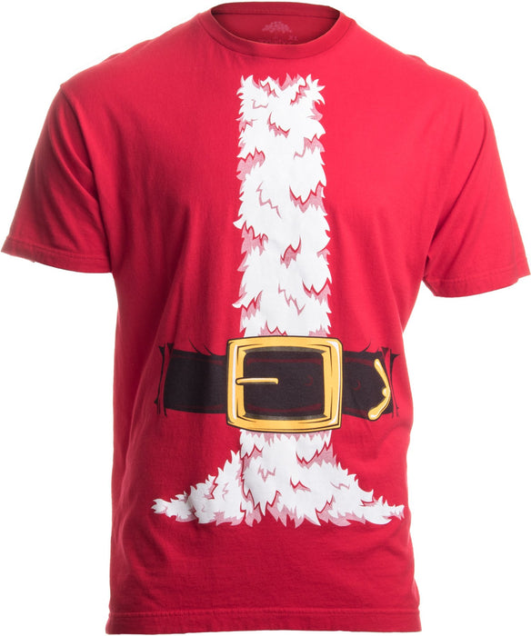 Ann Arbor T-shirt Co. Santa Claus Costume | Jumbo Print Novelty Christmas Holiday Humor Unisex T-Shirt - Large - Red