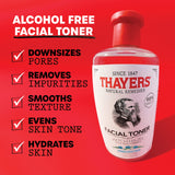 THAYERS Alcohol-Free, Hydrating, Unscented Witch Hazel Facial Toner with Aloe Vera Formula, Vegan, Dermatologist Tested and Recommended, 8.5 Oz (Pack of 2)