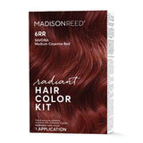 Madison Reed Radiant Hair Color Kit, Medium Cayenne Red for 100% Gray Coverage, Ammonia-Free, 6RR Savona Scarlet, Permanent Hair Dye, Pack of 1