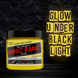 MANIC PANIC Electric Banana Hair Dye - Classic High Voltage - Semi-Permanent Hair Color - Bright, Neon Yellow Hair Dye Glows in Blacklight - Vegan, PPD & Ammonia-Free For Coloring Hair on Women & Men