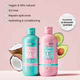 HAIR BURST Shampoo and Conditioner Set - SLS Free Hair Growth and Thickening Treatment for Women - Coconut and Avocado Scented - Suitable for All Hair Types, Promotes Strong and Healthy Hair