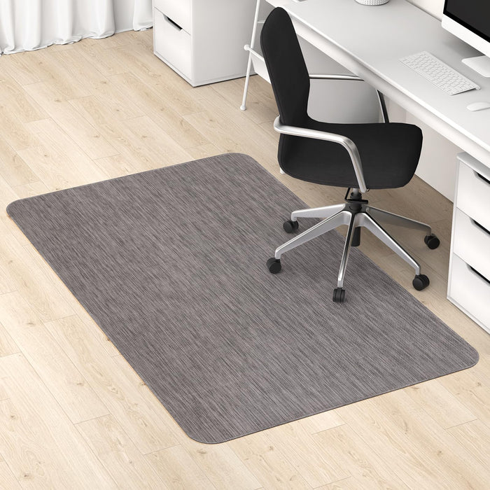 Blvornl Office Chair Mat for Hardwood Floor, 35" x 48" Desk Computer Chair Mat for Hard Wood and Tile Floor, Large Anti-Slip Hard Floor Protector Rolling Chair Mat, PVC Mat Desk Rug for Office Home