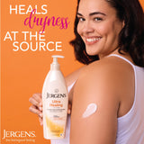 Jergens Ultra Healing Moisturizer for Dry Skin, Hand and Body Lotion, with Hydralucence Blend, Vitamins C, E and B5, 3 Oz, Pack of 12