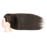 FUTAI 30 Inch Long Dark Brown 20% Real Human Hair Mannequin Head with Stand for Hairdresser Practice Braiding Styling Cosmetology Manikin Manican Doll Training Head