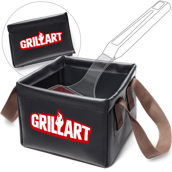 GRILLART Grill Brush Bristle Free, Soak Basin, Perfect Partner for SteamWizards Grill Brush (Only Soak Basin No Grill Brush)