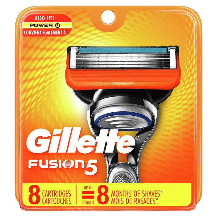 Fusion Power Gillette Fusion5 Men's Razor Blades - 8 Refills, 0.15 Pound