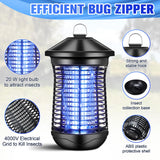 2 Pack Bug Zappers, 4200v 20w Power Electric Mosquito Zapper, Mosquito Killer with 3.9ft Cords for Outdoor Indoor, IPX4 Waterproof Insect Zapper Electric Fly Trap with 2 Brush for Home Patio Camping