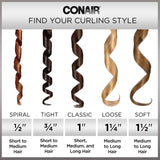 INFINITIPRO BY CONAIR Rose Gold Titanium 1 1/2-Inch Curling Iron, 1 ½ inch barrel produces soft waves – for use on medium and long hair