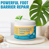 Moisturizing & Cooling Foot Cream for Athletes Foot (8.5 oz), Fast Hydrating Relief for Smelly Feet, Itchy Skin Eczema, Rough Cracked Heels w/Peppermint Oil & Urea by Next Gen U