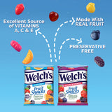 Welch's Fruit Snacks, Mixed Fruit & Berries 'N Cherries Variety Pack, Perfect Halloween Candy Bulk Pack, Gluten Free, 0.8 oz Individual Single Serve Bags (Pack of 60)