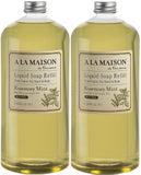 A LA MAISON French Liquid Hand Soap Refill, Rosemary Mint - Natural Hand Wash Made with Essential Oils - Biodegradable, Plant-Based, Vegan, Cruelty-Free, Alcohol & Paraben Free (33.8 oz, 2 Pack)