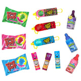 Bazooka Candy Brands Halloween Candy Variety Pack - 18 Ct Lollipops with Assorted Flavors From Ring Pop, Push Pop, Baby Bottle Pop & Juicy Drop - Halloween Candy Mix Gift Box For Parties & Goodie Bags