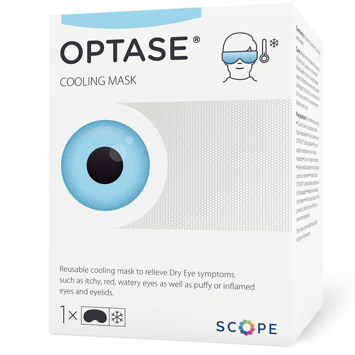 OPTASE Cooling Gel Eye Mask for Seasonal Inflammation Relief with HydroCool Technology - Cold Eye Compress for Puffy Eyes - Symptom Relief Eye Gel Mask for Dry Eyes