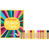 Burt's Bees Christmas Gifts, 12 Days of Joy Lip Balm Advent Calendar Gift Set, Moisturizing Lip Balm Pack Great for Stocking Stuffers, Tint-Free, Natural Origin Lip Treatment (12-Pack)