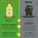 Jersey Pickles Kosher Dill Pickle Juice, 128 oz Gallon Size - Premium Pickle Juice for Leg Cramps Relief, Ideal Brine Juice for Athletes and Pickle Enthusiasts