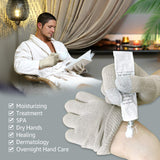 Evridwear Unisex Moisturizing Cotton Gloves with Touchscreen Fingertips for Eczema Beauty Cosmetic Dry Hands Sensitive Irritated Skin Therapy Overnight Bedtime, 6 Pairs, Lightweight-Beige, S/M