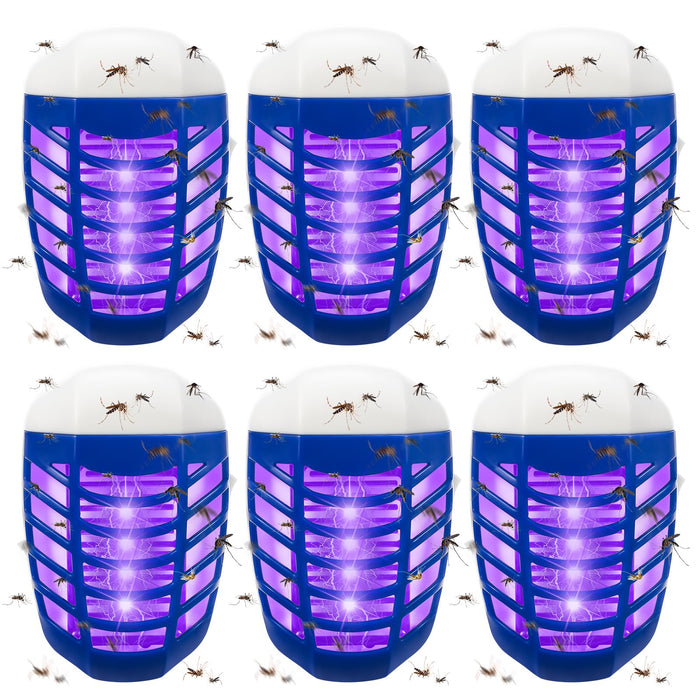 Jahy2Tech Bug Zapper Indoor,6 Pack Electronic Mosquito Zapper Indoor Mosquito Killer Lamp with UV Light Attractant,Plug in Fruit Fly Traps Indoor for Home, Living Room, Office Pest Control