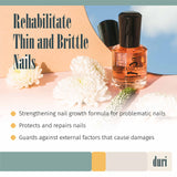 duri Rejuvacote 2 Nail Growth System Sensitive Formula - Nail Hardener and Strengthener for Brittle, Breaking, Splitting Nail Repair - 0.61 fl. oz.