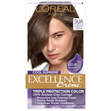 L'Oreal Paris Excellence Cool Supreme Permanent Hair Color, Ash, 100 Percent Gray Coverage Hair Dye, Anti-Brass regimen includes gentle shampoo, and an anti-brass conditioner