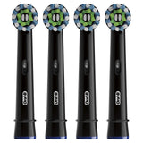 Oral-B Cross Action Replacement Brush Heads for an Oral-B Electric Toothbrush, Pack of 4, Black