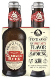 Fentimans Ginger Beer - Ginger Beer Non Alcoholic, Botanically Brewed Ginger Beer, Natural Soda, Made with Natural Ginger Root, No Artificial Flavors, Preservatives, or Colors - Ginger Beer Soda, 9.3 Fl Oz (Pack of 4)