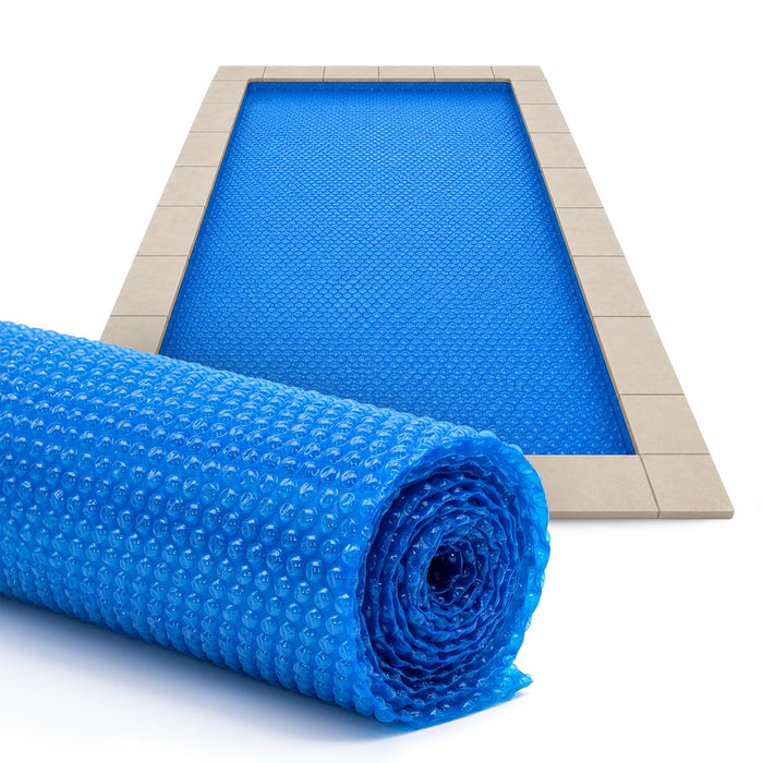 Sun2Solar Blue 18 ft x 40 ft Rectangle Solar Cover | 8 Mil | Heat Retaining Blanket for Rectangular Inground & Above Ground Swimming Pools | Use Sun to Heat Pool | Bubble Heating Blankets | 800 Series