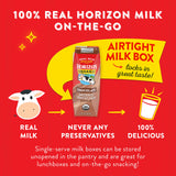 Horizon Organic Shelf-Stable 1% Lowfat Milk Boxes, Chocolate, 8 Fl Oz, 18 Pack