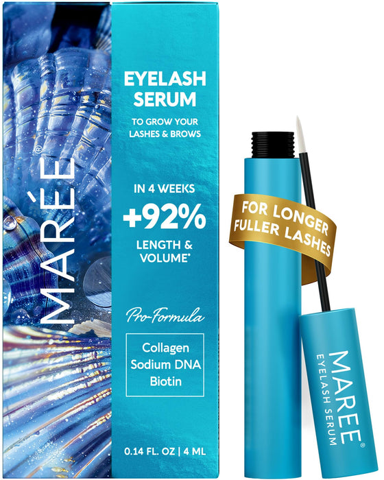 MAREE Eyelash Serum To Grow Lashes & Brows – Eye Lash Serum for Eyelash Growth Without Prostaglandin – Rapid Enhancing Lash Growth Eyebrow Boost Oil – Sérum De Pestañas Suero Para Pestañas Crecimiento