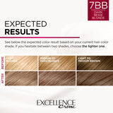 L'Oreal Paris Excellence Creme Permanent Triple Care Hair Color, 7BB Dark Beige Blonde, Gray Coverage For Up to 8 Weeks, All Hair Types, Pack of 1