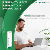 Siccaforte Eye Gel with Carbomer | Smooth, Moisturizing for Fresh Eyes | Soothing and Sore Eyes | Comfortable on Eyes for Day Time Use