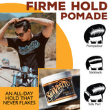 Suavecito Pomade Firme (Strong) Hold 4 oz, 3 Pack - Strong Hold Hair Pomade For Men - Medium Shine Water Based Wax Like Flake Free Hair Gel - Easy To Wash Out - All Day Hold For All Hair Styles