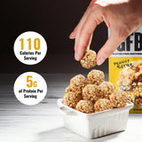 The Gluten Free Brothers Peanut Butter Bites - Gluten Free Protein Balls – Non GMO, Soy Free, Vegan – Snack Size Plant Based Protein Energy Balls, 4 oz (6 Count)