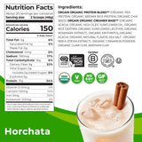 Orgain Organic Vegan Protein Powder, Horchata - 21g Plant Based Protein, 9g Prebiotic Fiber, Low Net Carb, No Lactose Ingredients, No Added Sugar, Non-GMO, For Shakes & Smoothies, 2.03 lb