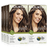 Naturtint Permanent Hair Color 5G Light Golden Chestnut (Pack of 6), Ammonia Free, Vegan, Cruelty Free, up to 100% Gray Coverage, Long Lasting Results