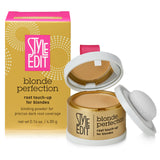 Style Edit Root Touch Up Powder for Medium Blonde Hair | Temporary Hair Color for Dark Rootsand Highlights | Root Concealer for Grays, Thinning Hair and Hairline | Mineral Infused Powder| 0.14 oz.