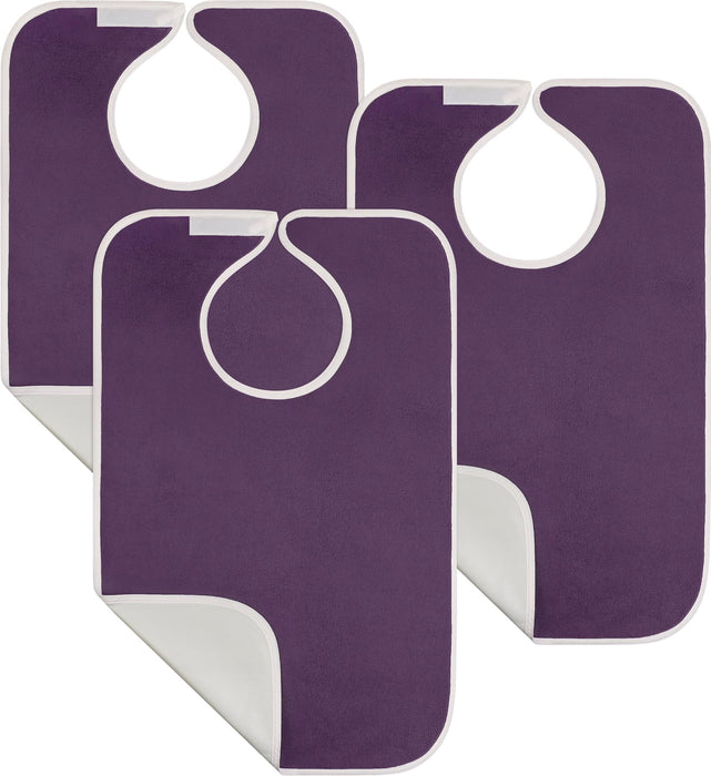 Utopia Towels - Pack of 3 - Premium Quality Unisex Adult Bibs - Waterproof & Washable