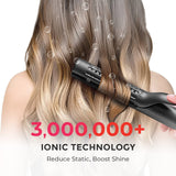 TYMO Airflow Curling Iron - Flat Iron Hair Straightener and Curler 2 in 1, Ionic Ceramic Hair Waver Curing Wand for Short Hair, Lightweight & Dual Voltage for Travel, Anti-Scald, 5 Temps