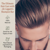 J·R·LIGGETT'S All-Natural Shampoo Bars - Original, Tea Tree & Hemp Oil, Jojoba & Peppermint Nourishes Follicles with Antioxidants and Vitamins - No Sulfate, Set of Three, 3.5 Ounce Bars