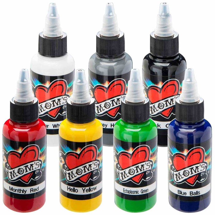 MILLENNIUM MOM'S Tattoo Ink Set C .5 Ounce 7 Bottle