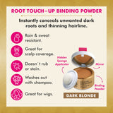 Root Touch Up Powder for Dark Blonde Hair by Style Edit | Temporary Hair Color for Dark Roots and Highlights | Root Concealer for Grays, Thinning Hair and Hairline | Mineral Infused Powder | 0.14 oz.