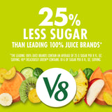 V8 Deliciously Green 100% Fruit and Vegetable Juice, 8 fl oz Can (24 Pack)