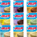 Jell-O Sugar Free Instant Pudding Variety Pack - 9 Unique Flavors - 1 Ounce Per Box - In Mighty Merchandise Packaging - Jello Pudding - Pudding Mix - Sugar-Free