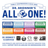 Dr. Bronner's - Pure-Castile Bar Soap (Almond, 5 ounce, 12-Pack) - Made with Organic Oils, For Face, Body and Hair, Gentle and Moisturizing, Biodegradable, Vegan, Cruelty-free, Non-GMO