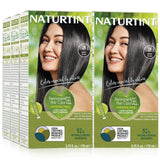 Naturtint Permanent Hair Color 1N Ebony Black (Pack of 6), Ammonia Free, Vegan, Cruelty Free, up to 100% Gray Coverage, Long Lasting Results