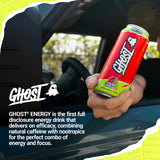 GHOST Energy Drink - 12-Pack, Cherry Limeade, 16oz - Energy & Focus & No Artificial Colors - 200mg of Natural Caffeine, L-Carnitine & Taurine - Gluten-Free & Vegan