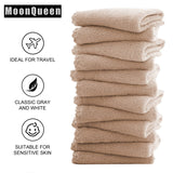 Microfiber Facial Cloths Fast Drying Washcloth 12 pack - Premium Soft Makeup Remover Cloths - Brown